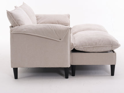 Convertible Combination Sofa With Footstools With Storage