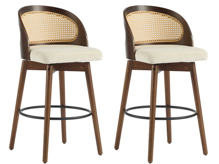 Como - Indoor Wood Barstool (Sey of 2)