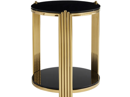 Round Table With Double Layer Storage