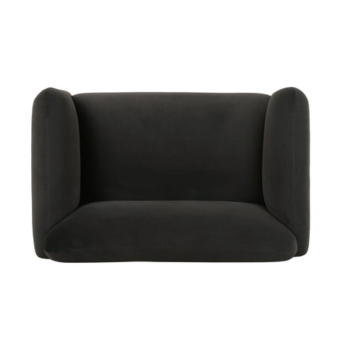 Sway - Upholstered Loveseat With Wood Legs And Round Arms