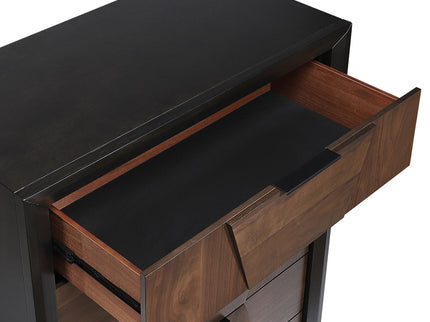 Houston - 5 Drawer Chest - Walnut