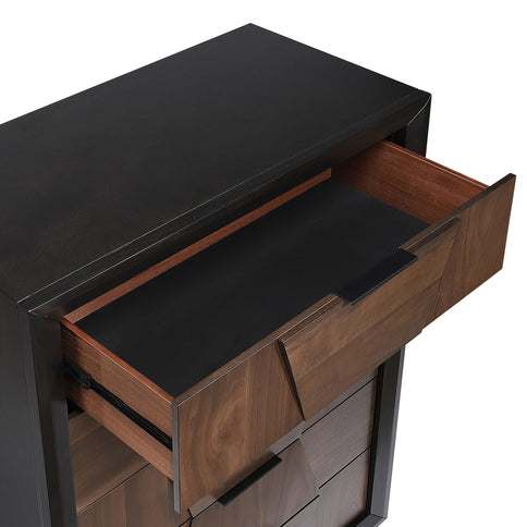Houston - 5 Drawer Chest - Walnut