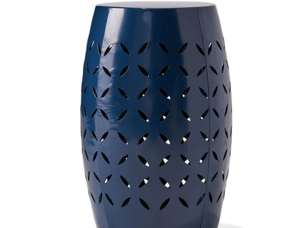 Outdoor Lace Cut Side Table - Navy Blue