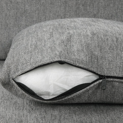 Modern 2 Seater Loveseat Sofa With Pull-Out Bed, Fabric, Built-In USB Ports & Cup Holders