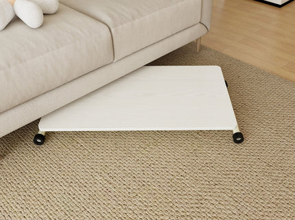 Adjustable Standing Table, Indoor & Outdoor Use, Portable With Adjustable Height - Off White / White