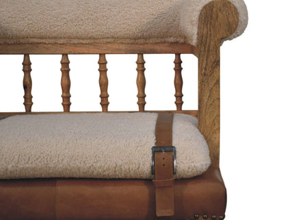 Strapped Hallway Bench