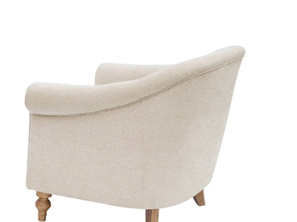 Fayette - Tufted Accent Arm Chair - Cream