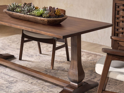 Whitmore - Trestle Dining Table - Dark Brown