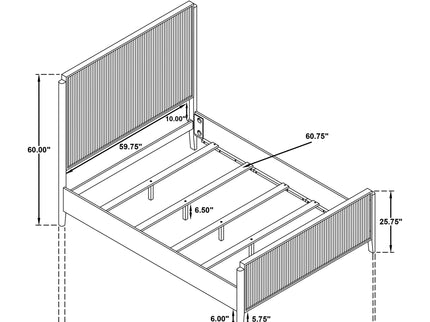 Mason - Queen Size Panel Bed - Black