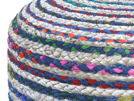 Margo - Handcrafted Round Pouf