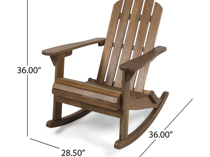 Echoes - Outdoor Acacia Wood Adirondack Rocking Chair