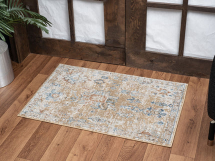 Noble - 5'3" X 7'3" Area Rug - Gold