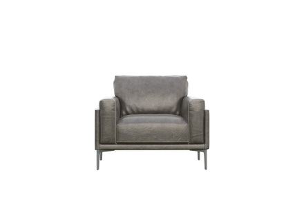 Transitional Fabric Chair - Dark Gray
