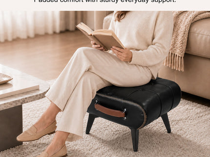 Minimalist Footstool With Hidden Storage