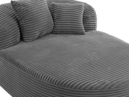 Modern Chaise Lounge Sofa Boneless Couch With Supportive Pillows