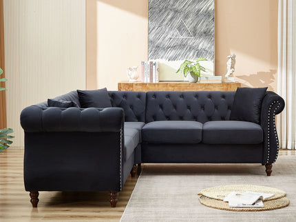Streamline Modern L-Shaped Corner Sofa