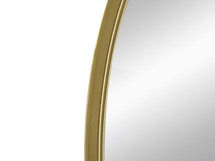Arched Mirror With Metal Frame, Wall Mirror For Living Room Bedroom Entryway
