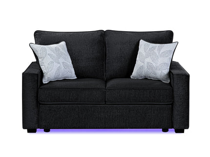 Rita - Loveseat, LED Base Lighting, Cushions And 2 Accent Pillows