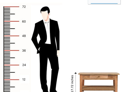 Rope 1 Drawer Table