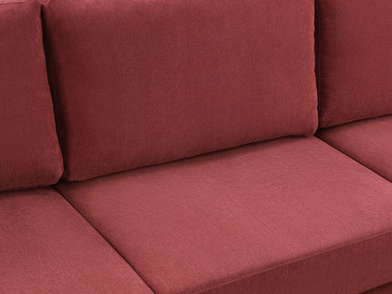 Modern 3 Seater Upholstered Sofa With Curved Design