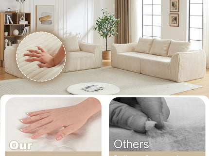 Minimalist Set With Curved Lines & Gently Sloped Backrest