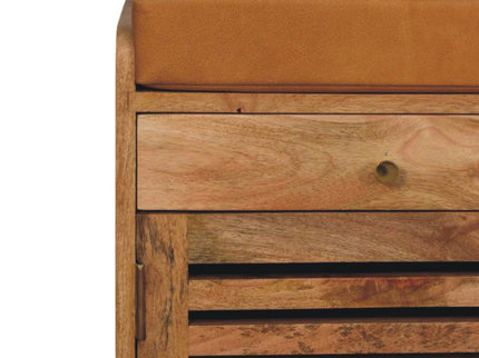 Shutter Shoe Rack With 2 Drawers - Beige