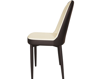 Modern Dining Chair With Cushions And Metal Legs