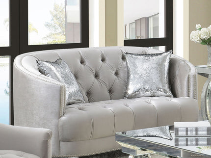Colby - Loveseat With Tufted Design - Gray