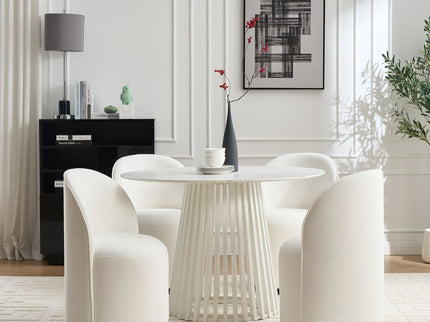 360 Degree Swivel Armless Dining Barrel Chair
