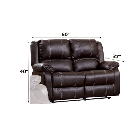 Zuriel - Synthetic Recliner Loveseat