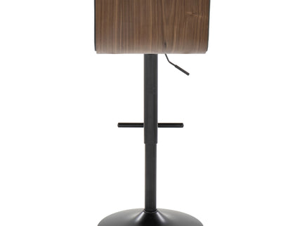 Mason - Contemporary Adjustable Barstool With Swivel With Straight T Footrest (Set of 2)