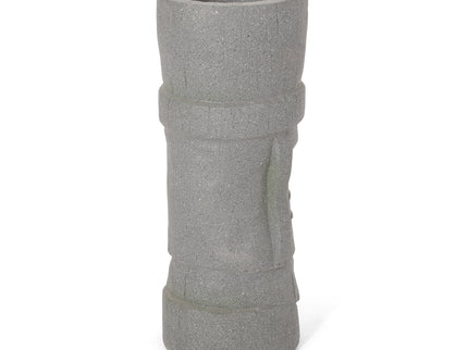 Classic Flower Planter With Magnesium Oxide Material - Stone Gray