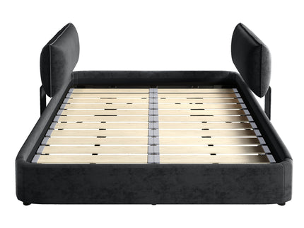 Cloud Bed Frame With Oversized Padded Movable Headboard