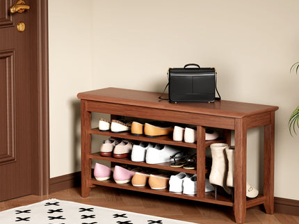 Multi Functional Double Layer Shoe Stool