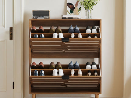 Medieval - Independent Shoe Cabinet With 2 Flip Drawers