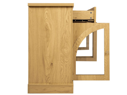 Sideboard Cabinet With 4 Drawers And 4 Arched Glass Doors