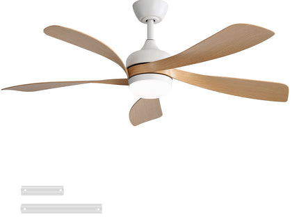 45" Ceiling Fan With DC Motor Smart App Control Quiet Reversible Operation Dimmable Lighting And Timer