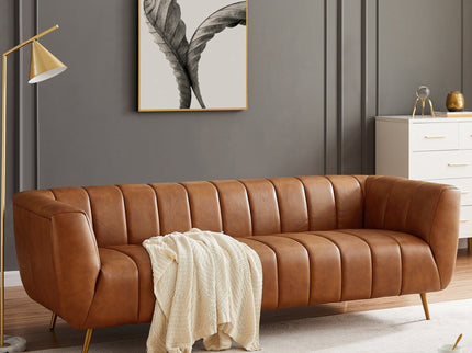 Ava - Sofa - Gold / Tan