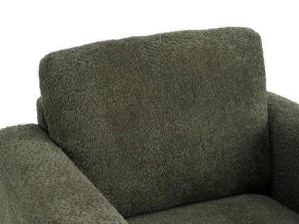 Upholstered Accent Armchair With Square Arm