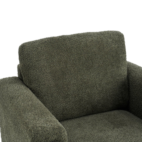 Upholstered Accent Armchair With Square Arm