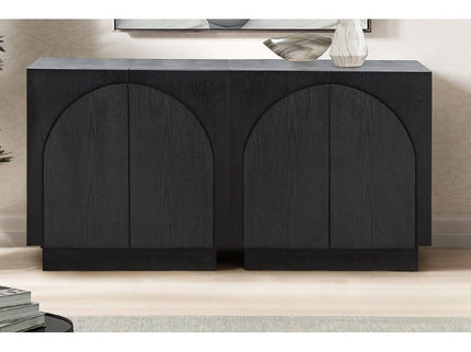 Modern Sideboard Buffet With Arched Cabinet Doors