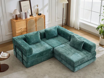 Convertible Floor Sofa Bed, Boneless Modular Sectional Sofa For Living Room