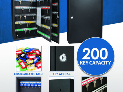 Adjustable Key Cabinet With Lock