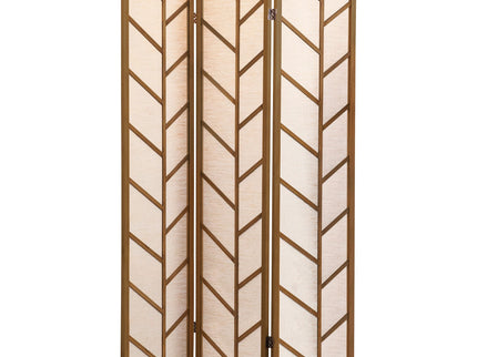 Foldable 3 Panel Screen - Walnut