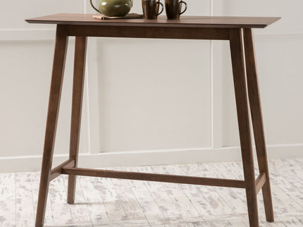 Bar Height Dining Table With Splayed Legs And Elongated Rectangular Top