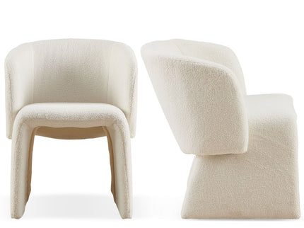 Modern Accent Chair Brown Single Sofa Chair, Upholstered Side Chair Teddy Comfy Chair For Dining Room / Bedroom / Living Room / Reception