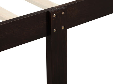 Platform Bed Frame Mattress Foundation Sleigh Bed With Headboard / Footboard / Wood Slat Suppor