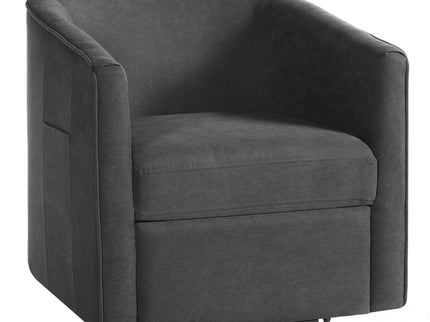 Power Lift Recliner Barrel Shape Reclining Chair With Footrest And Side Pocket
