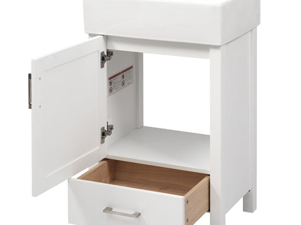 Bathroom Vanity With Sink, Frame And Drawer