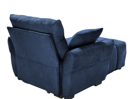 Ergonomic Single Seater Sofa With Ottoman, High Resilience Support Cushions